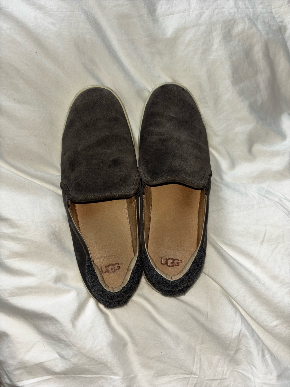 UGG Women’s Slip-On Loafers in Black Suede